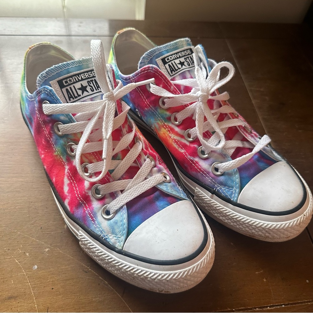 Rainbow Tie Dye Converse